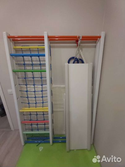 Детский спортивный комплекс, деревянный, складной