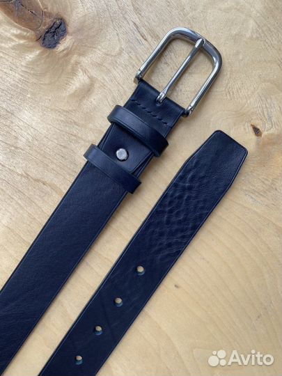 Ремень мужской / ручная работа / натуральная кожа