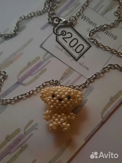 Ожерелье из бисера Чокер из бисера Бусы из бисера