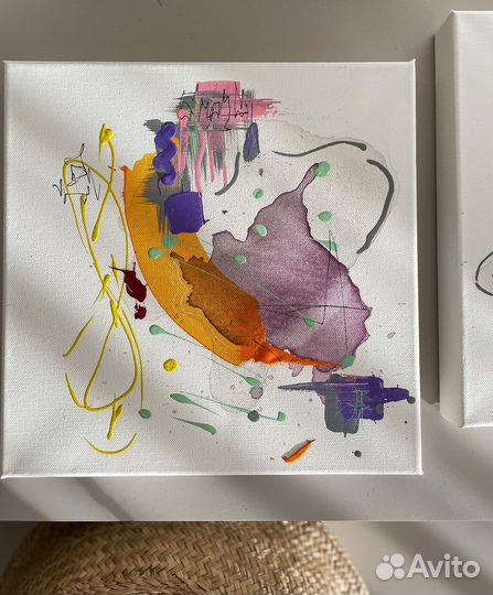 Картина абстракция акрил