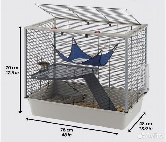 Клетка Ferplast Furat и другие аксессуары
