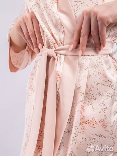 Халат женский бежевый