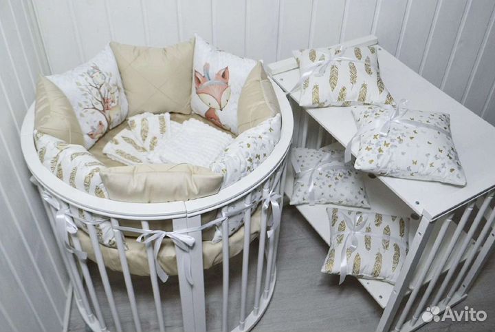 Бортики в кроватку Простынь на резинке Одеяло