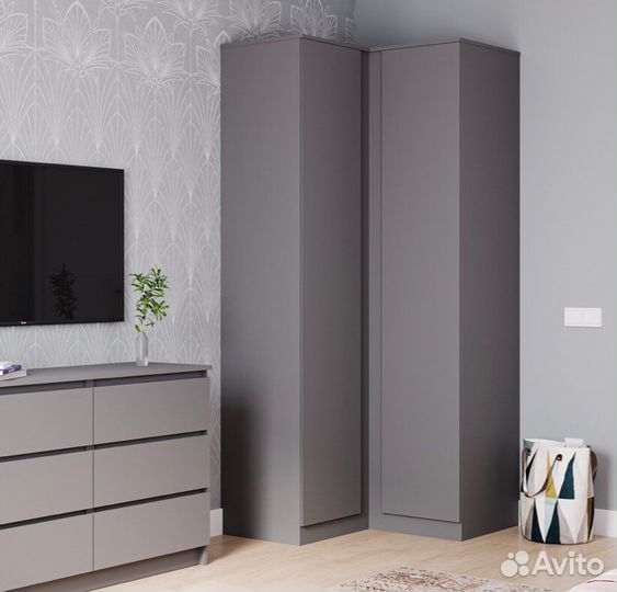 Шкаф угловой Мори 960 в 2х цветах