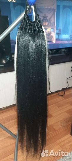 Хвост волосы на резинке