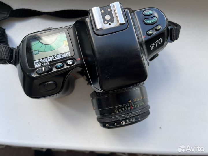 Nikon f70 с объективом Гелиос 44-2