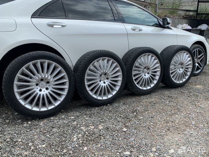 Мерседес r19 original s222 + новые шины triangl