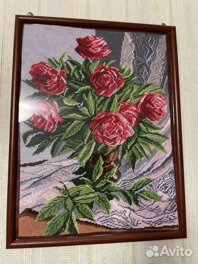Картина вышивка гладью