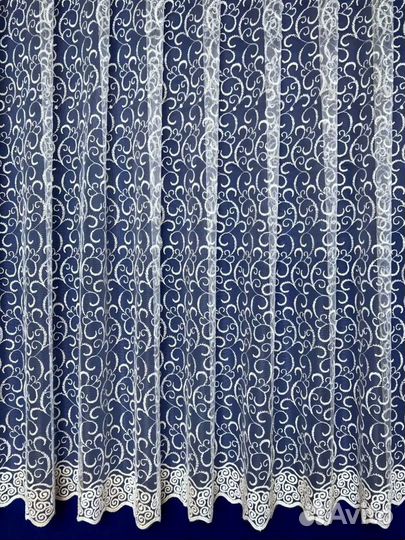 Тюль сетка вышевка