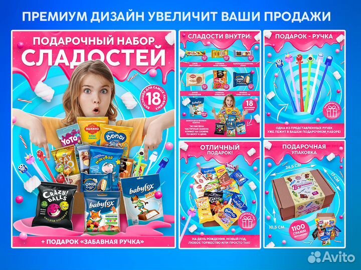 Инфографика для маркетплейсов Wildberries, Ozon