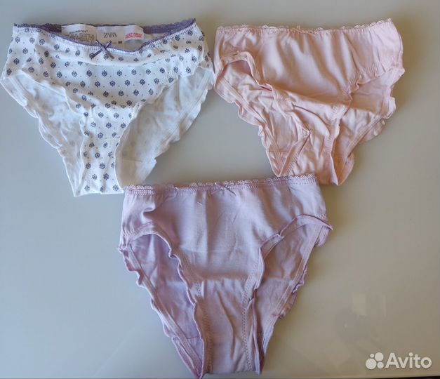 Новый комплект трусиков Zara original из 3х штук