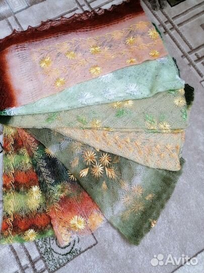 Палантин пуховый