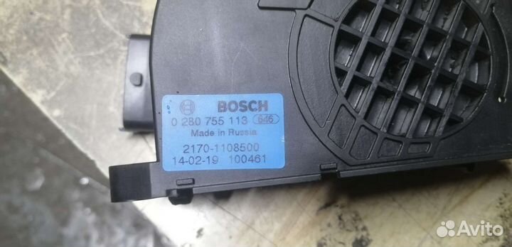 Дроссельная заслонка, педаль газа, priora