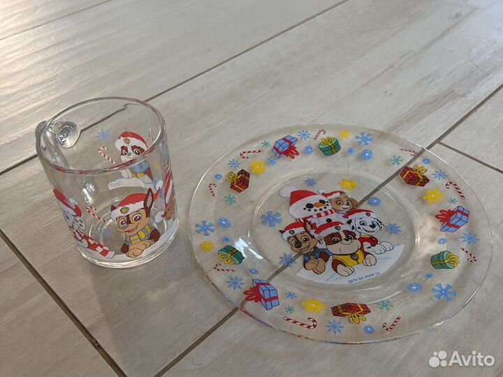 Кружка и тарелка детская Щенячий патруль
