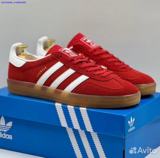 Кроссовки Adidas Gazelle Red (Арт.87597)