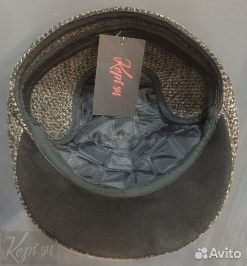 Кепка восьмиклинка мужская коричневая восьмиклинка