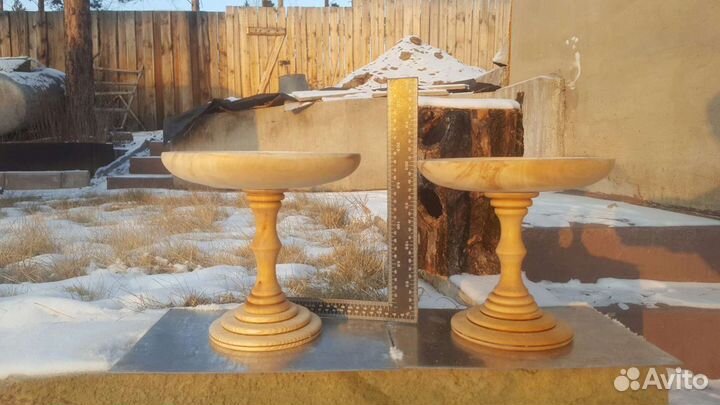 Продам деревянную тортовницу и фруктовницу