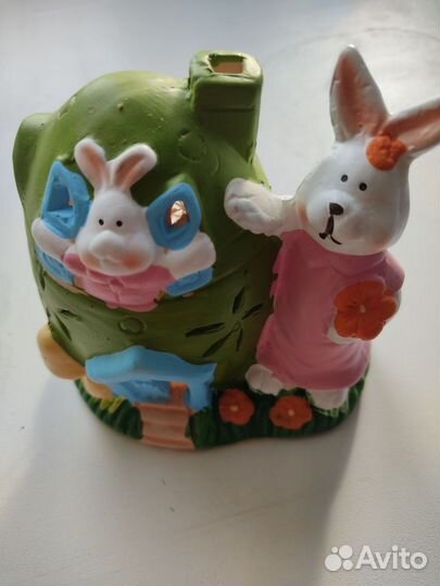Подсвечник зайка