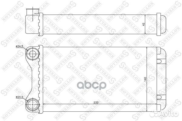 Радиатор печки Audi A4 1.6-3.2 00 1035102SX St