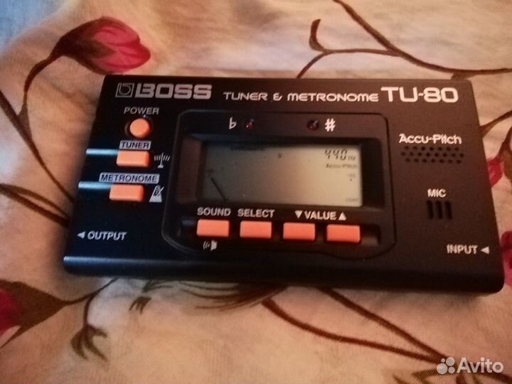 Тюнер со встроенным метрономом boss TU-80