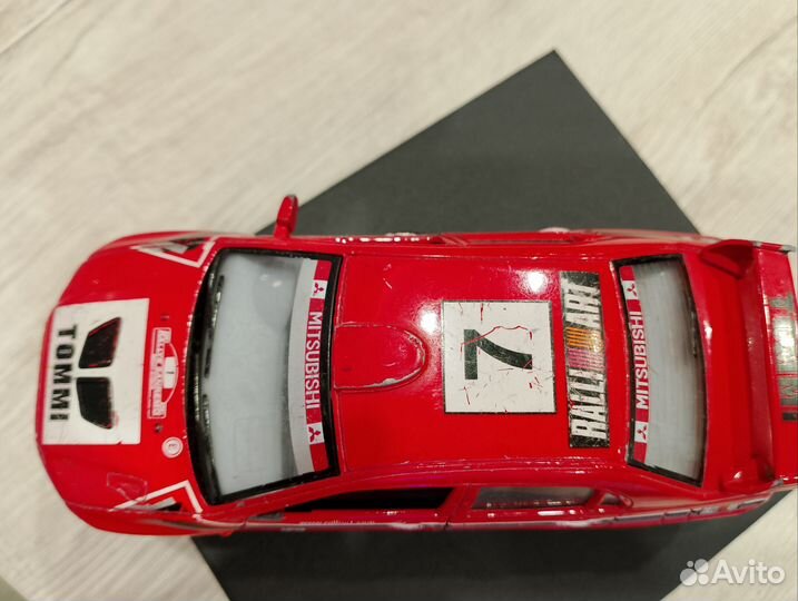 Моделька Mitsubishi lancer ralli, металл
