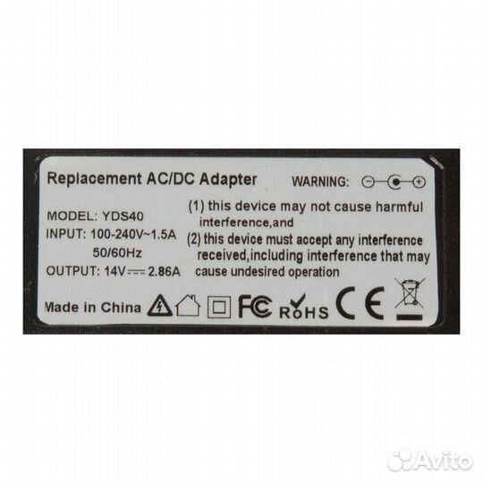 Блок питания для монитора и телевизора LCD 14V 2.8