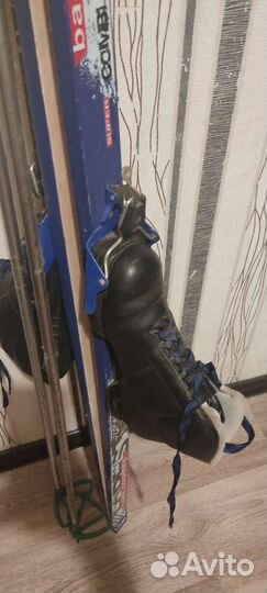 Лыжи деревянные