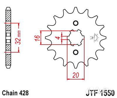 Звезда ведущая JTF1550 14