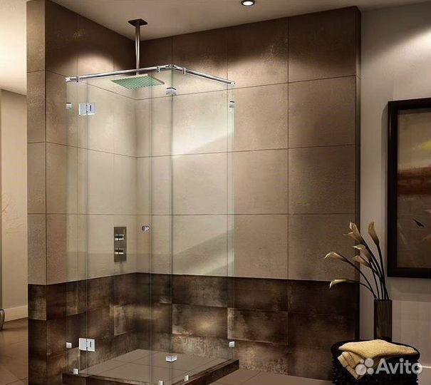 Кабина из стекла