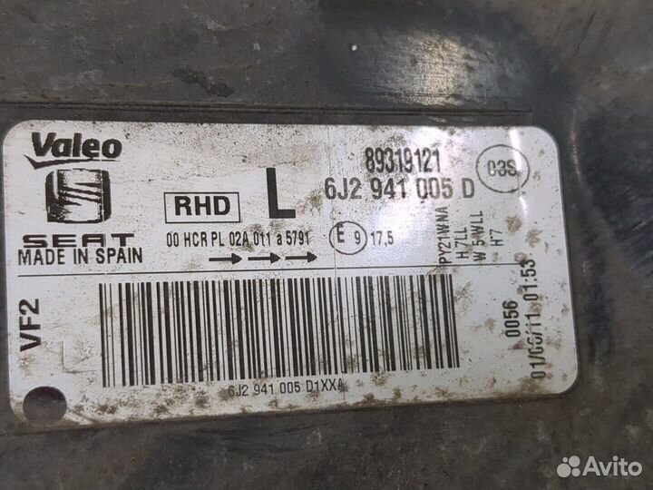 Фара (передняя) Seat Ibiza 4, 2011