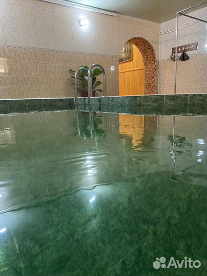 Баня на дровах с бассейном