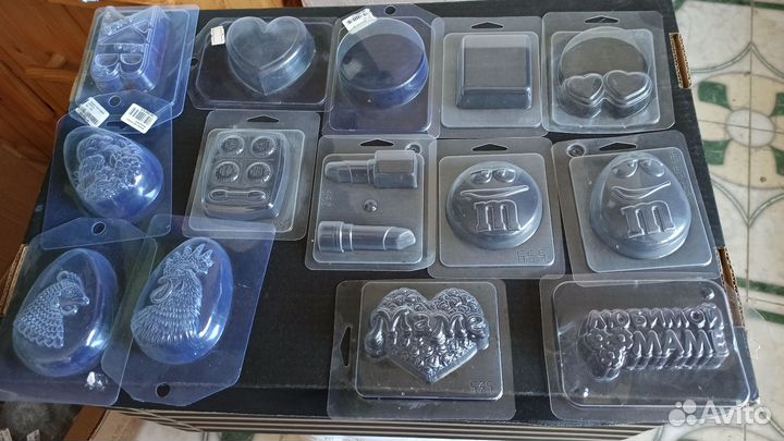 Пластиковые формы для мыла шоколада