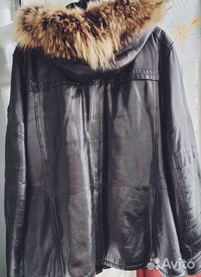 Кожаная куртка мужская 48-50 размер