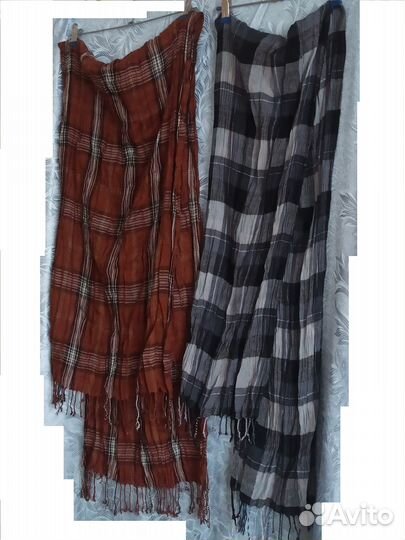 Лёгкие шарфы/палантины, жатка, унисекс