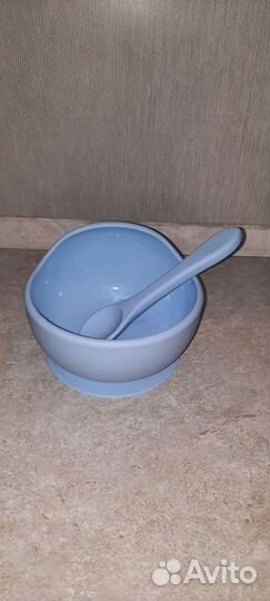 Набор детской силиконовой посуды “первый прикорм”