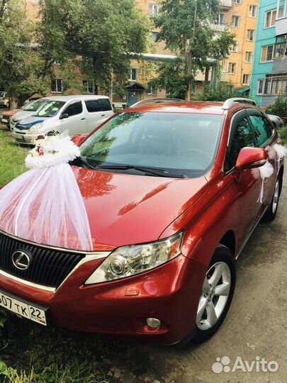 Автомобиль на свадьбу Lexus RX с водителем