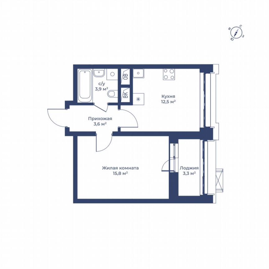 1-к. квартира, 37,5 м², 5/11 эт.