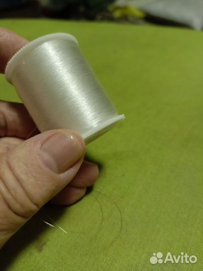 Нить прозрачная сверхпрочная тонкая для рукоделия