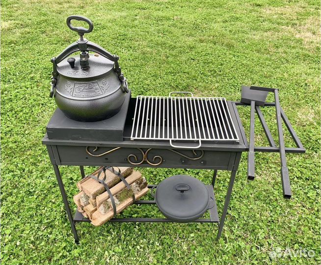 Мангал разборный с подказанником