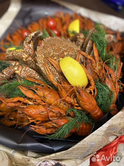 Съедобные букеты из раков