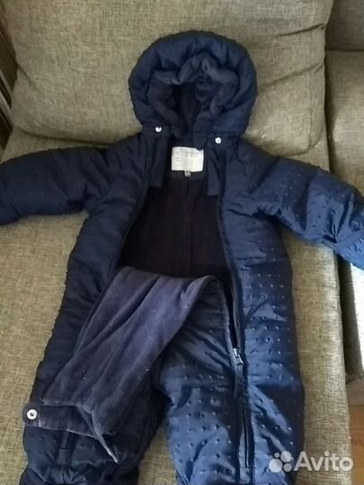Комбинезон пуховик. Разм 80