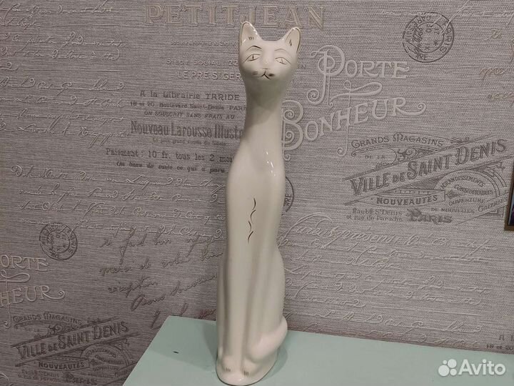 Фарфоровая статуэтка Кот-копилка