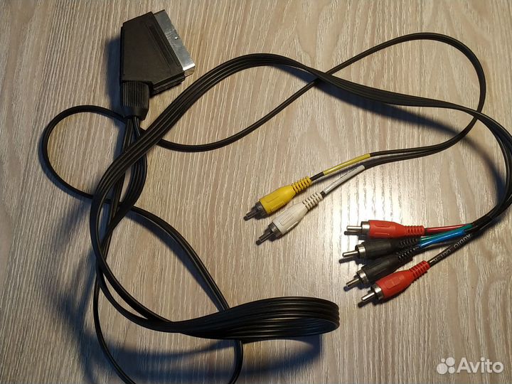 Кабель Scart-6 RCA (Stereo)