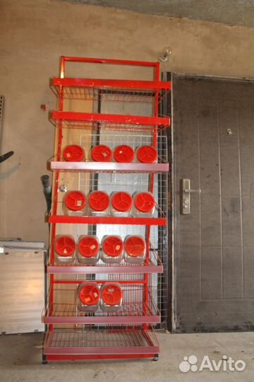 Стойка стальная, банки с крышками и крючки