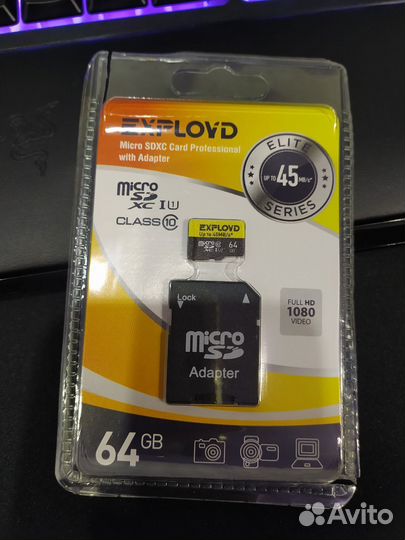 Карта памяти Exployd MicroSD 64 Гб