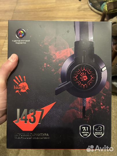 Игровые наушники A4Tech Bloody J437