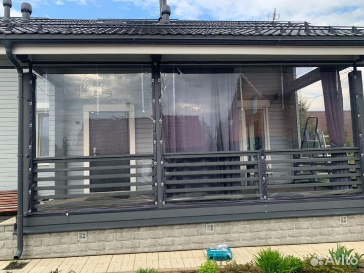 Мягкие окна для кафе летней веранды беседки