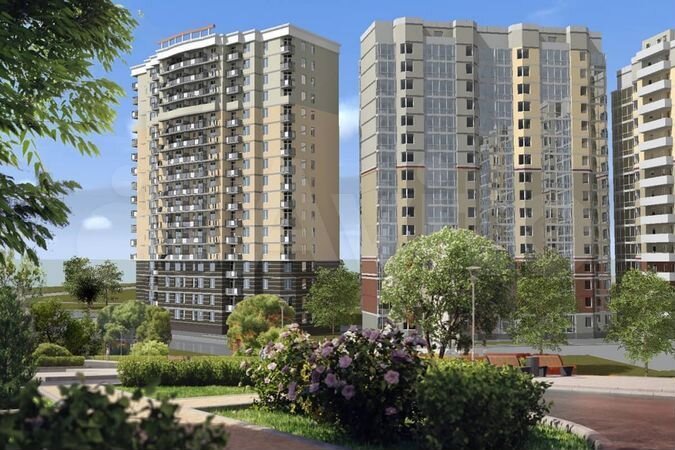 2-к. квартира, 57,3 м², 5/17 эт.