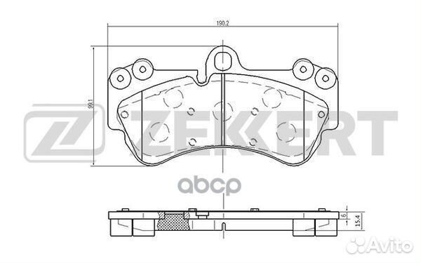 Колодки торм. диск. передн. VW Touareg 02- Por