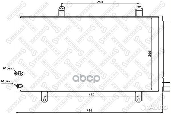 Радиатор кондиционера Toyota Camry, Lexus ES